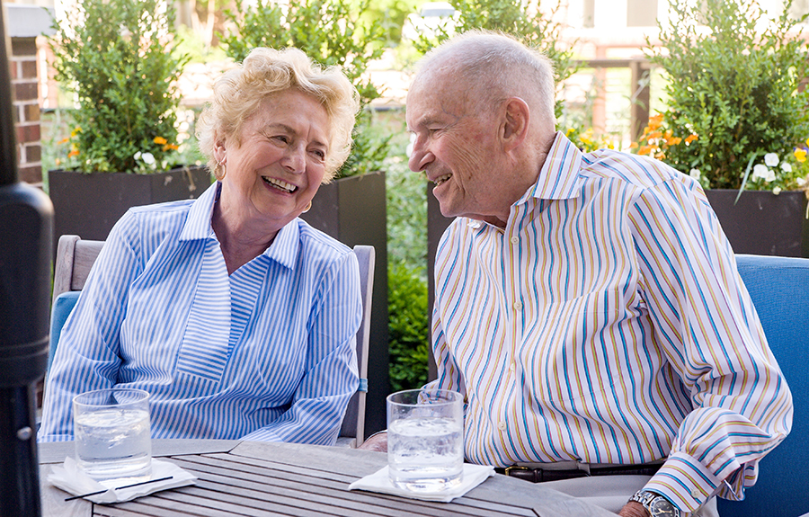 Brightview Senior Living Residents Enjoying the Patio